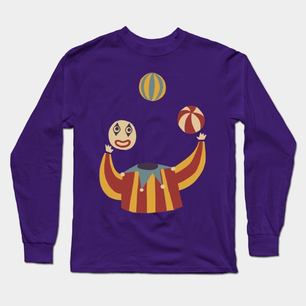 Head Juggler Long Sleeve T-Shirt by GiuliaM